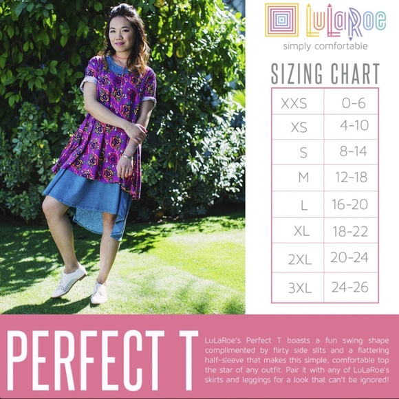💐LULAROE FLORAL PERFECT TEE💐 - Picture 5 of 5